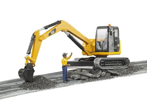 Buy Bruder - Caterpillar Mini Excavator with Worker 02466