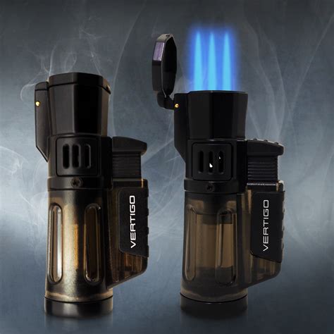 Vertigo // Premium Quad Torch Cyclone Cigar Lighter + Cutter - RARE-T - Touch of Modern