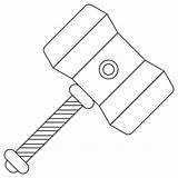 Thors Hammer coloring Page  Free Printable Coloring Pages sketch template