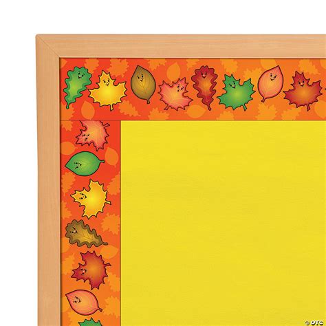 Fall Leaves Bulletin Board Borders | Oriental Trading