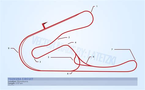 Tsukuba Circuit Map by Latetzki on DeviantArt