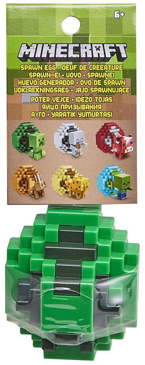 Minecraft Spawn Egg Creeper Mini Figure Mattel Toys - ToyWiz