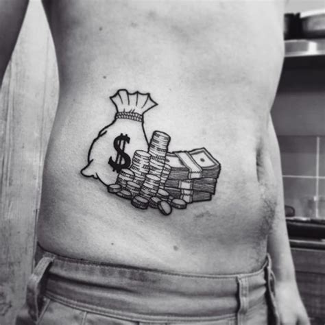 Money Sign Tattoos Girl