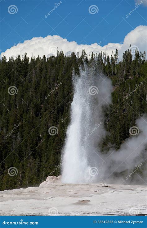 Geysir Eruption stock photo. Image of blue, cloud, eruption - 33542326