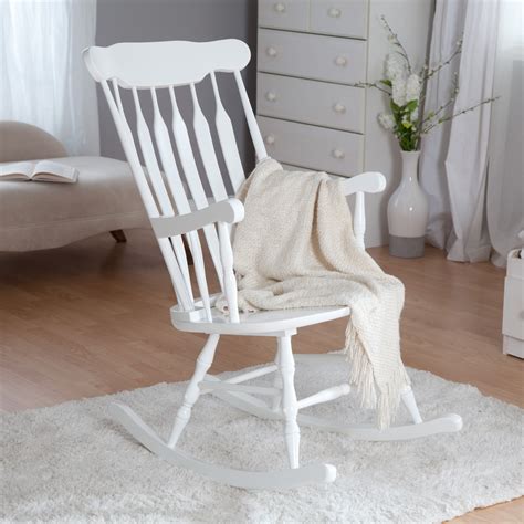 KidKraft Nursery Rocker - White | www.hayneedle.com | White rocking chairs, Rocking chair ...