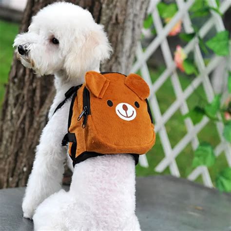 Aliexpress.com : Buy Cute Pet Backpack Harness Travel Outdoor Hiking Adjustable Leash Saddlebag ...