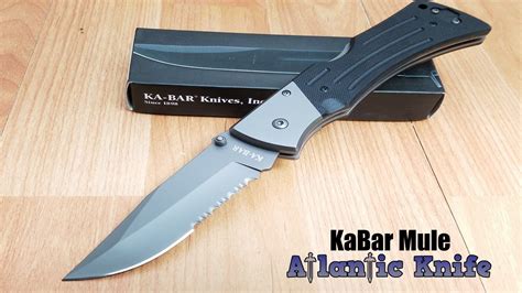 KA BAR MULE LOCKBACK HEAVY DUTY FOLDING KNIFE - 3063 - YouTube