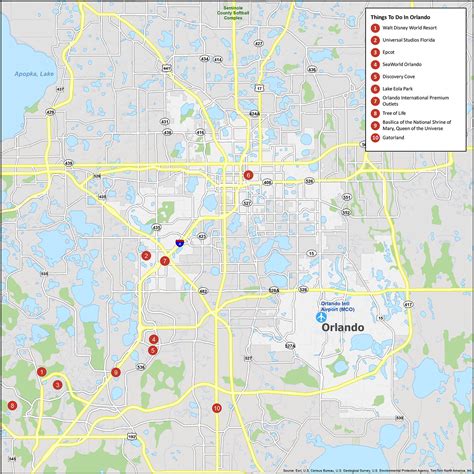 Map of Orlando, Florida - GIS Geography