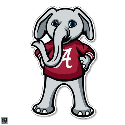 Bama | Alabama 2" Big Al Durable Sticker | Alumni Hall