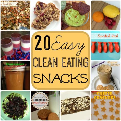 Over 20 Easy Clean Snacks for Clean Eating | Mainly Homemade