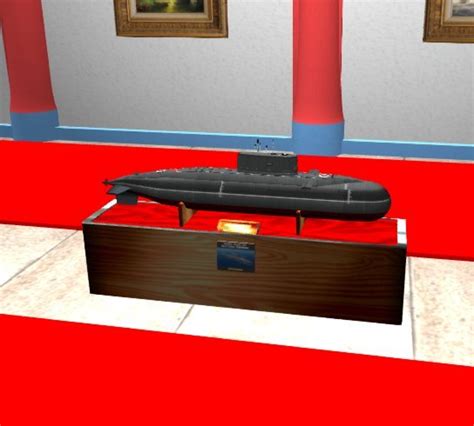 Second Life Marketplace - Stand display with Kilo class submarine model-C