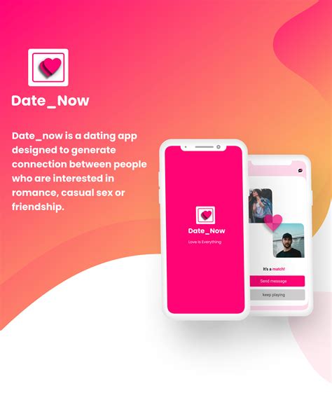 Date_Now , dating app ui/ux design on Behance