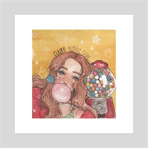 clairo // bubble gum, an art print by Syhkz Manatad - INPRNT