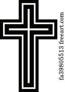 Free art print of Christian pattern Cross decoration design. Decoration ...