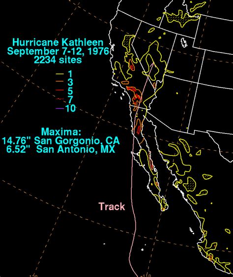 Hurricane Kathleen - September 7-12, 1976