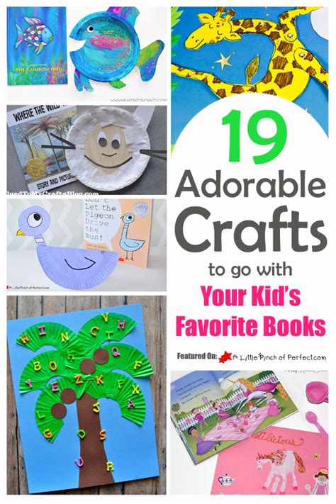 19 Adorable Crafts To Go With Your Kids Favorite Books - A Little Pinch of Perfect