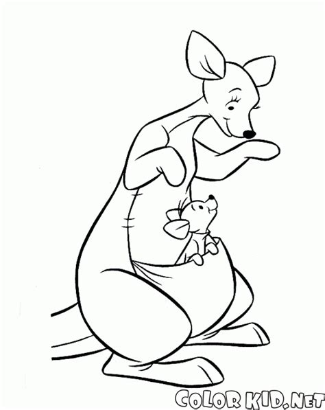 Coloring page - Kanga and Roo