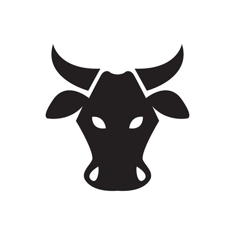 face black cow livestock logo design, vector graphic symbol icon ...