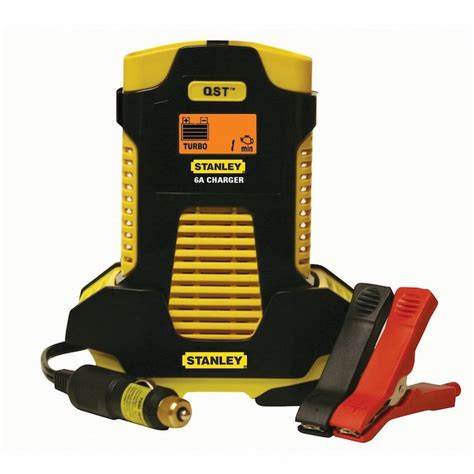 Stanley 6-Amp Automatic Battery Charger with 8-Amp "Quick Start Timer" in the Car Battery ...