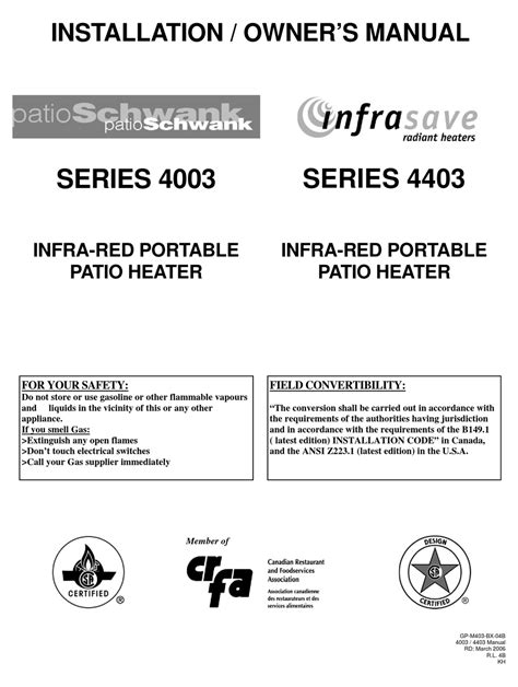 SCHWANK 4003 SERIES USER MANUAL Pdf Download | ManualsLib