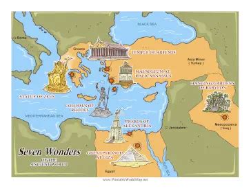 Ancient Wonders Of The World Map