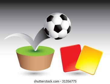 Soccer Ball Penalty Cards On Grass Stock Vector (Royalty Free) 31356775 ...