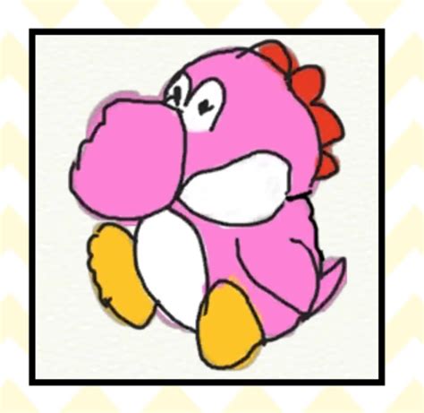 File:WWG Pink Yarn Yoshi amiibo Drawing.jpg - Super Mario Wiki, the ...