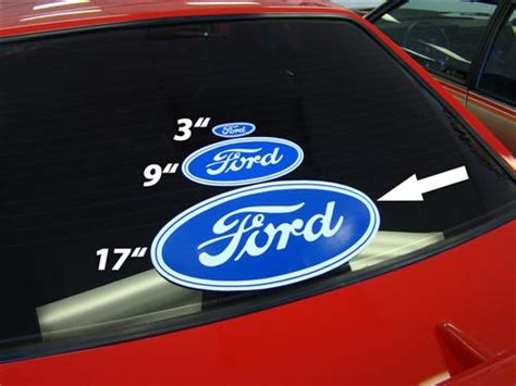 Large ford oval decal