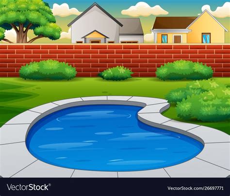 Background of swimming pool in backyard. Download a Free Preview or High Quality Adobe ...