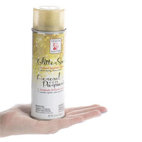 Gold Glitter Spray Paint - Glitter - Basic Craft Supplies - Craft Supplies - Factory Direct Craft