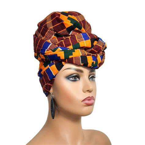 Kente Head Wrap - Etsy