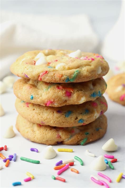 Birthday Cake Shortbread Cookie Bites - The Toasty Kitchen