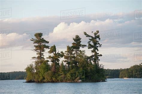 Small Island, Lake Of The Woods, Ontario, Canada - Stock Photo - Dissolve