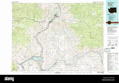 Map of omak washington state hi-res stock photography and images - Alamy