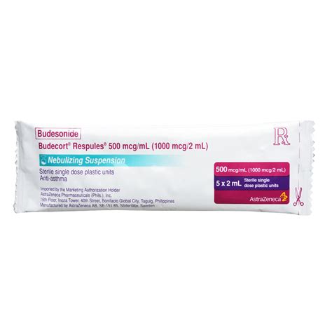 BUDECORT, Budesonide 500mcg/ml 1 Nebule [PRESCRIPTION REQUIRED] | Watsons Philippines