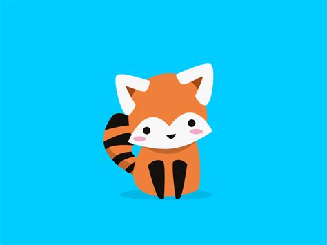 The fearless red panda | Cute cat gif, Red panda, Animation