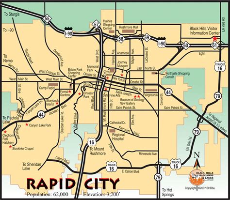 Rapid City South Dakota City Map - Rapid City South Dakota • mappery