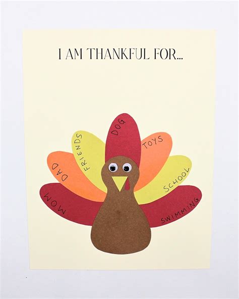 Free Printable Thankful Turkey Craft Template for Kids - The Craft-at ...