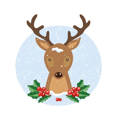 Premium Vector | Christmas deer vector