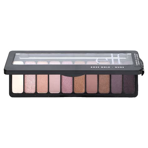 e.l.f. Cosmetics Eyeshadow Palette, Nude Rose Gold - Walmart.com