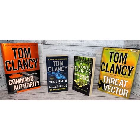 tom clancy | Accents | Tom Clancy 4 Book Set Command Authority True ...