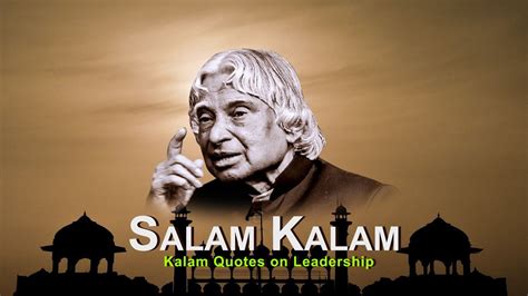 Dr. APJ Abdul Kalam Quotes on Leadership - YouTube