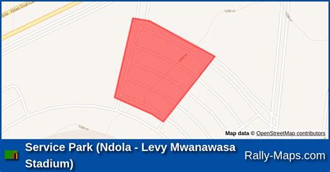 Service Park (Ndola - Levy Mwanawasa Stadium) stage map | Zambia International Rally 2024 [ARC ...