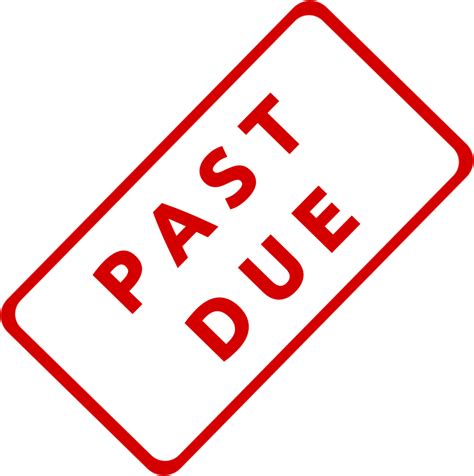 Public Domain Clip Art Image | Past Due Business Stamp 1 | ID ...