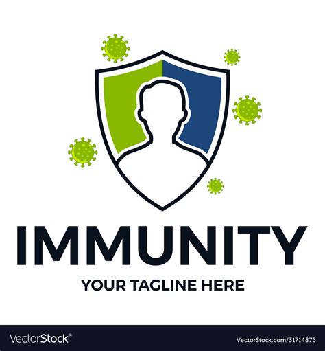 Immunity logo Royalty Free Vector Image - VectorStock