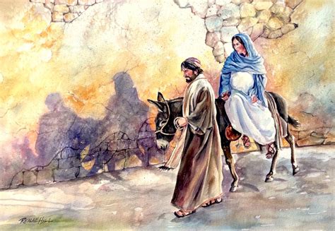 Journey To Bethlehem Painting at PaintingValley.com | Explore ...