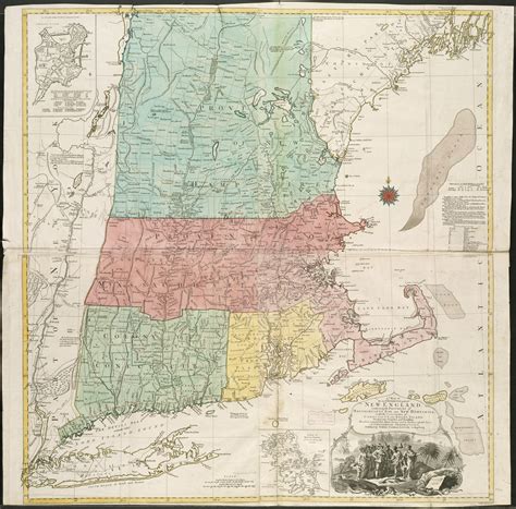 A map of the most inhabited part of New England, containin… | Flickr