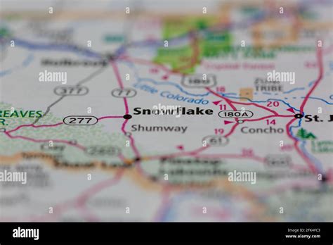 Snowflake arizona map hi-res stock photography and images - Alamy