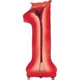 34in Red Number 1 Balloon | Party City