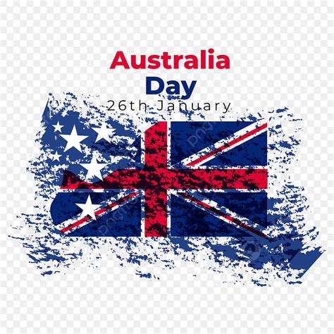 Happy Australia Day Vector Design Images, Happy Australia Day Flag ...